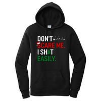 Inappropriate Xmas DonT Scare Me I Shit Easily Embarrassing Women's Pullover Hoodie