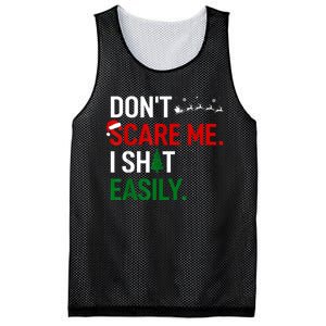 Inappropriate Xmas DonT Scare Me I Shit Easily Embarrassing Mesh Reversible Basketball Jersey Tank