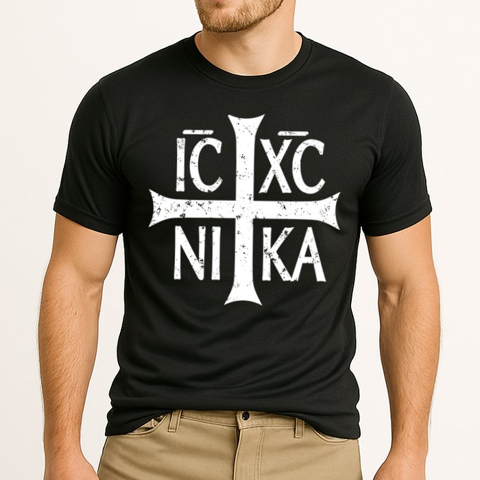 Ic Xc Nika Cross Christogram Orthodox Christian Performance Shirt