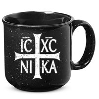 Ic Xc Nika Cross Christogram Orthodox Christian 15oz Campfire Ceramic Mug