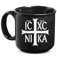 Ic Xc Nika Cross Christogram Orthodox Christian 15oz Campfire Ceramic Mug