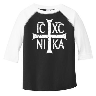 Ic Xc Nika Cross Christogram Orthodox Christian Toddler Fine Jersey T-Shirt
