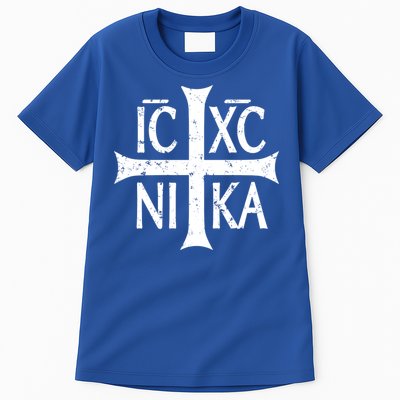 Ic Xc Nika Cross Christogram Orthodox Christian Tall T-Shirt