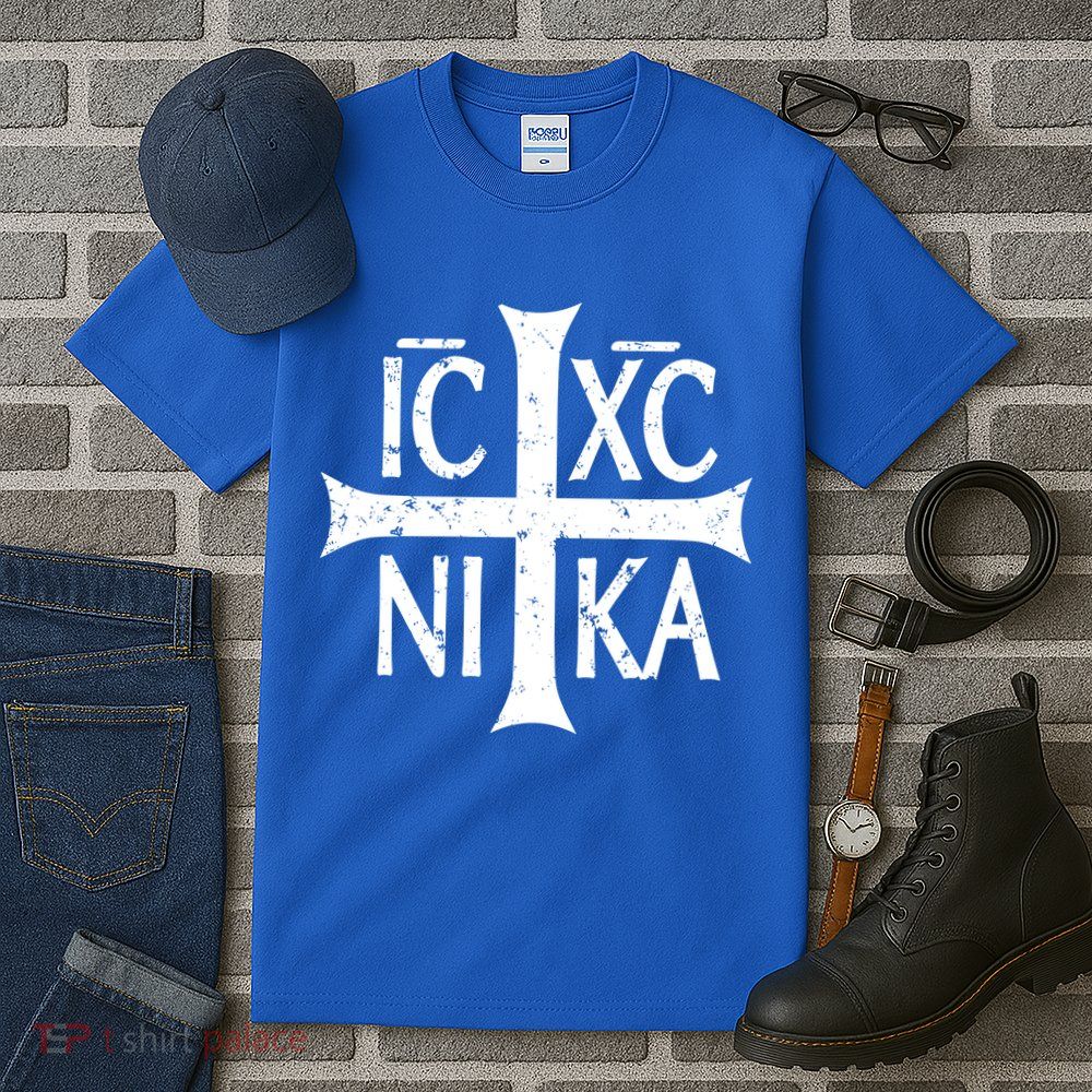 Ic Xc Nika Cross Christogram Orthodox Christian Tall T-Shirt