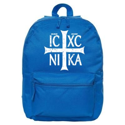 Ic Xc Nika Cross Christogram Orthodox Christian 16 in Basic Backpack