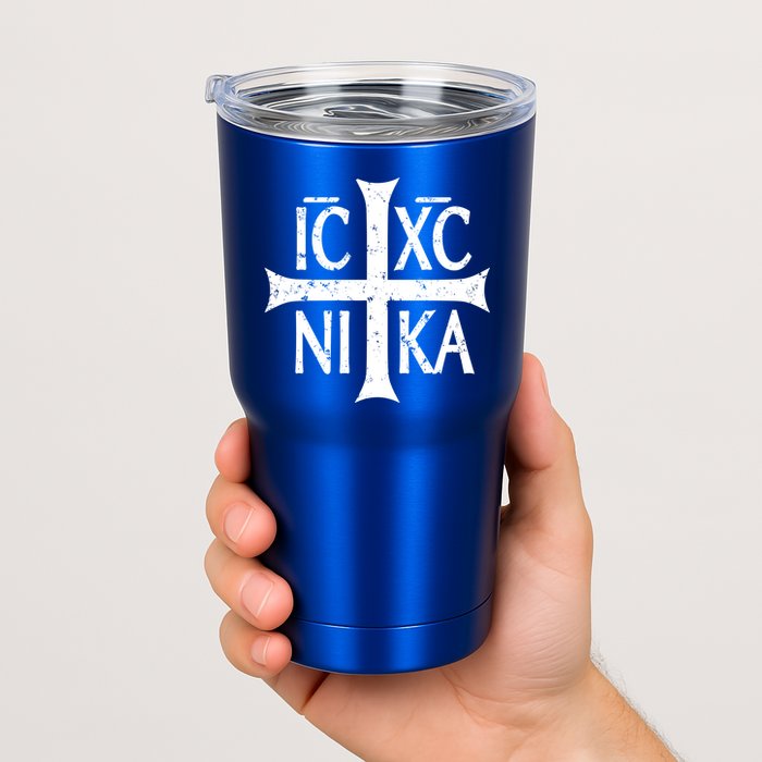 Ic Xc Nika Cross Christogram Orthodox Christian Tumbler