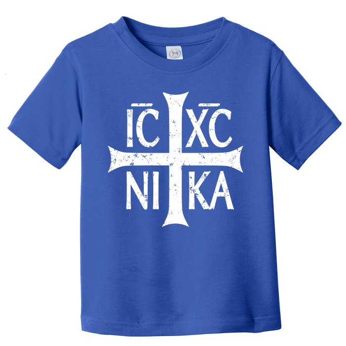Ic Xc Nika Cross Christogram Orthodox Christian Toddler T-Shirt