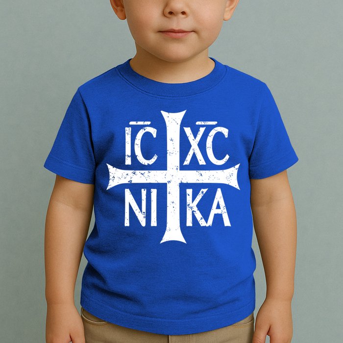 Ic Xc Nika Cross Christogram Orthodox Christian Toddler T-Shirt