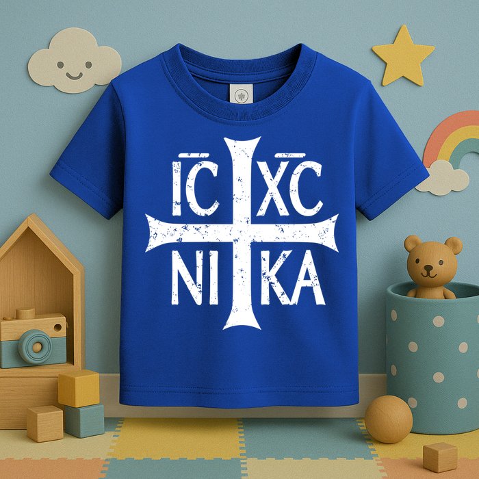Ic Xc Nika Cross Christogram Orthodox Christian Toddler T-Shirt