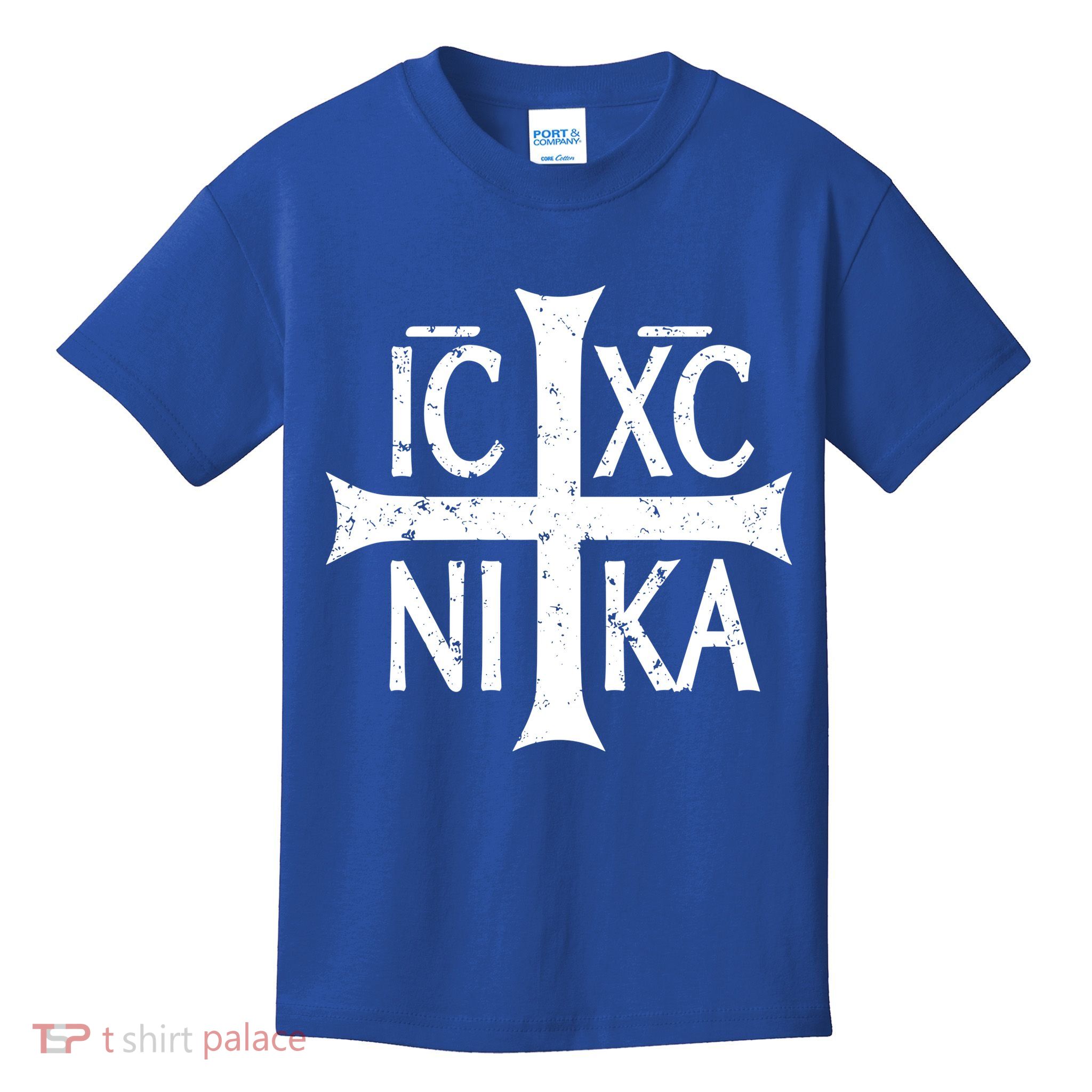 Ic Xc Nika Cross Christogram Orthodox Christian Kids T-Shirt