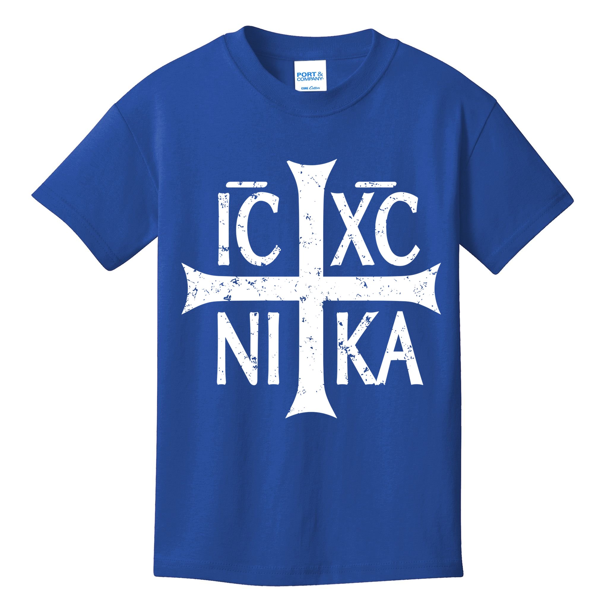 Ic Xc Nika Cross Christogram Orthodox Christian Kids T-Shirt