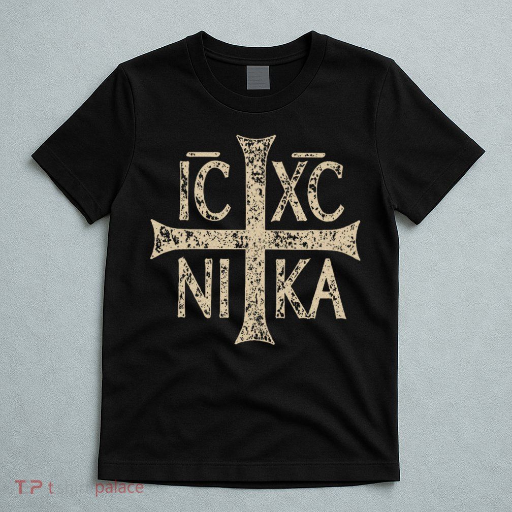Ic Xc Nika Cross Christogram Orthodox Christian T-Shirt