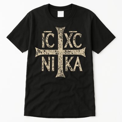 Ic Xc Nika Cross Christogram Orthodox Christian Tall T-Shirt