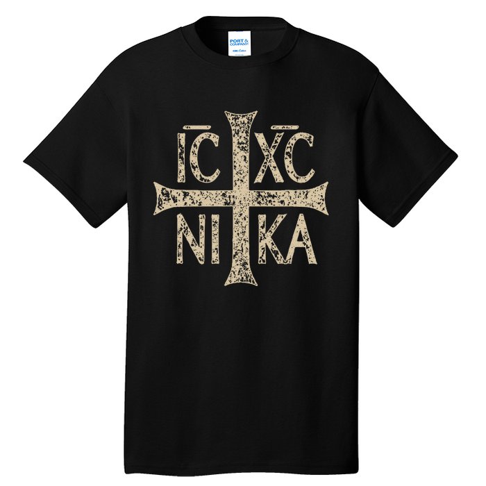 Ic Xc Nika Cross Christogram Orthodox Christian Tall T-Shirt