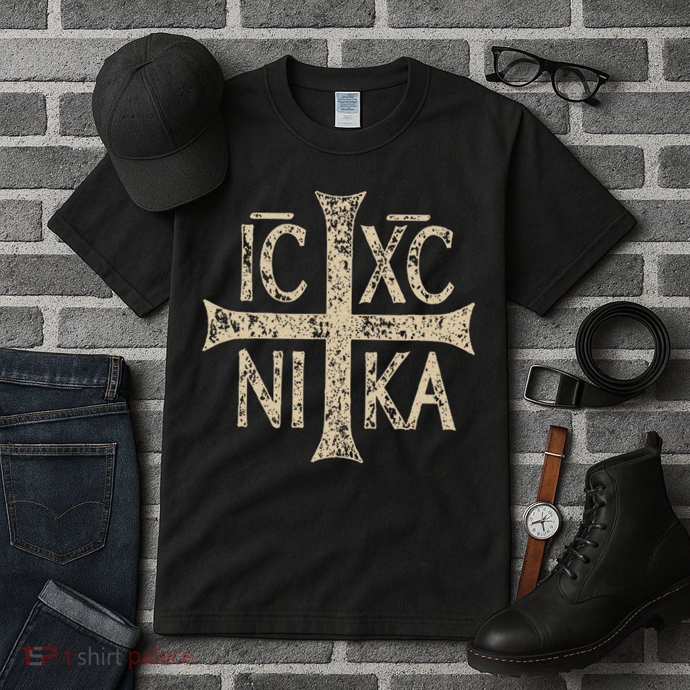Ic Xc Nika Cross Christogram Orthodox Christian Tall T-Shirt