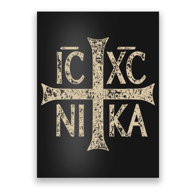 Ic Xc Nika Cross Christogram Orthodox Christian Poster