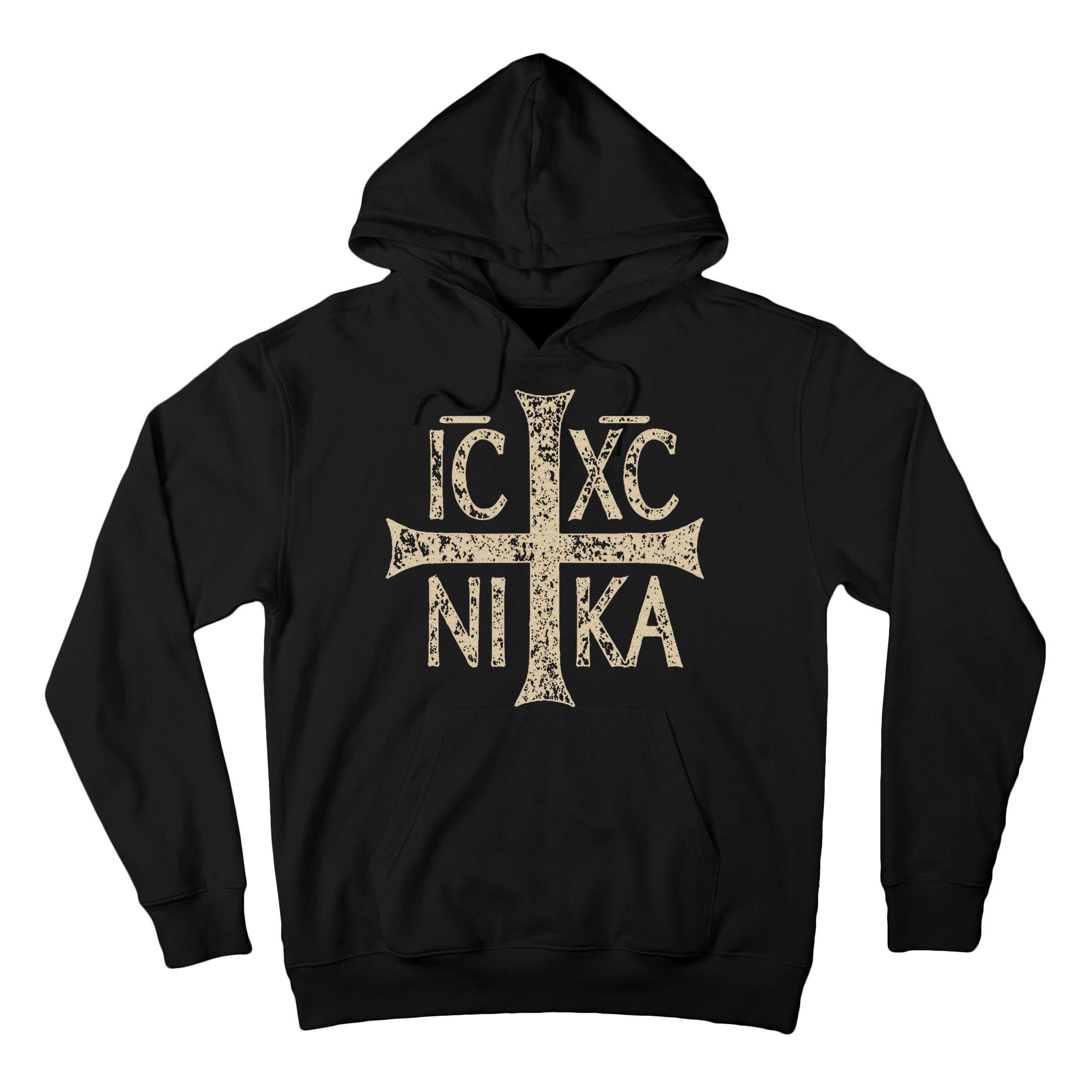 Ic Xc Nika Cross Christogram Orthodox Christian Tall Hoodie