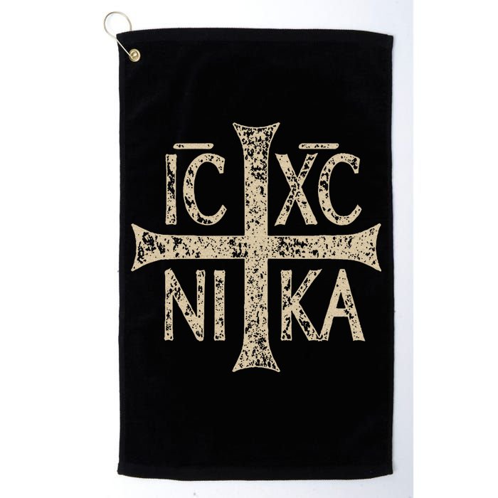 Ic Xc Nika Cross Christogram Orthodox Christian Golf Towel