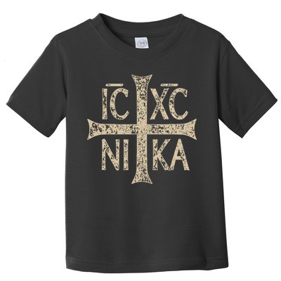 Ic Xc Nika Cross Christogram Orthodox Christian Toddler T-Shirt