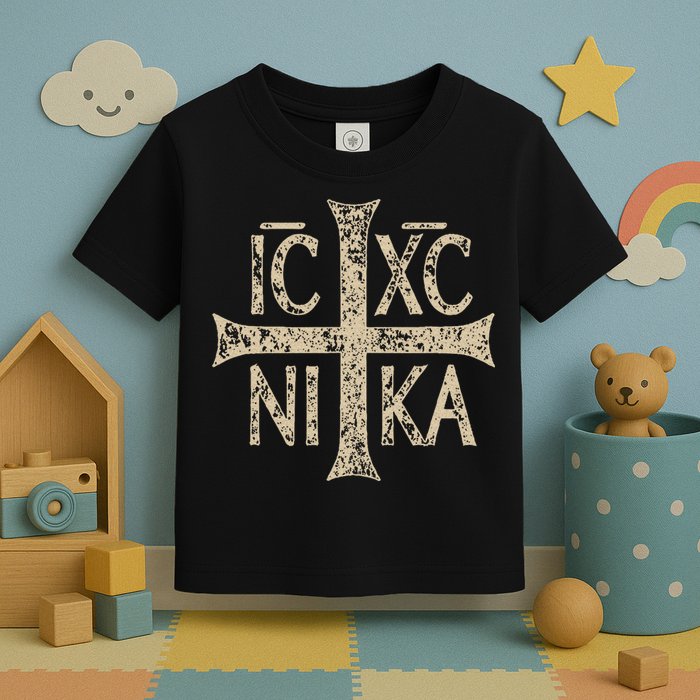 Ic Xc Nika Cross Christogram Orthodox Christian Toddler T-Shirt
