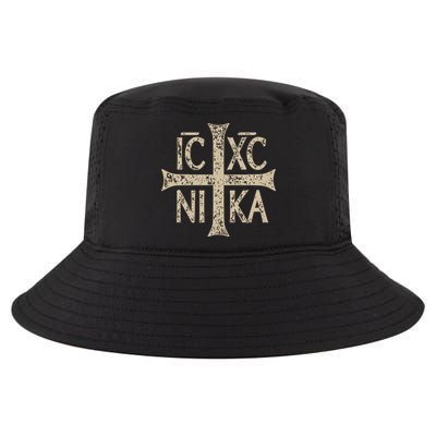 Ic Xc Nika Cross Christogram Orthodox Christian Cool Comfort Performance Bucket Hat