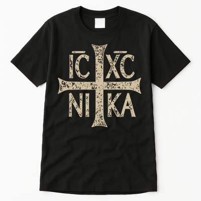 Ic Xc Nika Cross Christogram Orthodox Christian Tall T-Shirt