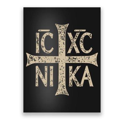 Ic Xc Nika Cross Christogram Orthodox Christian Poster