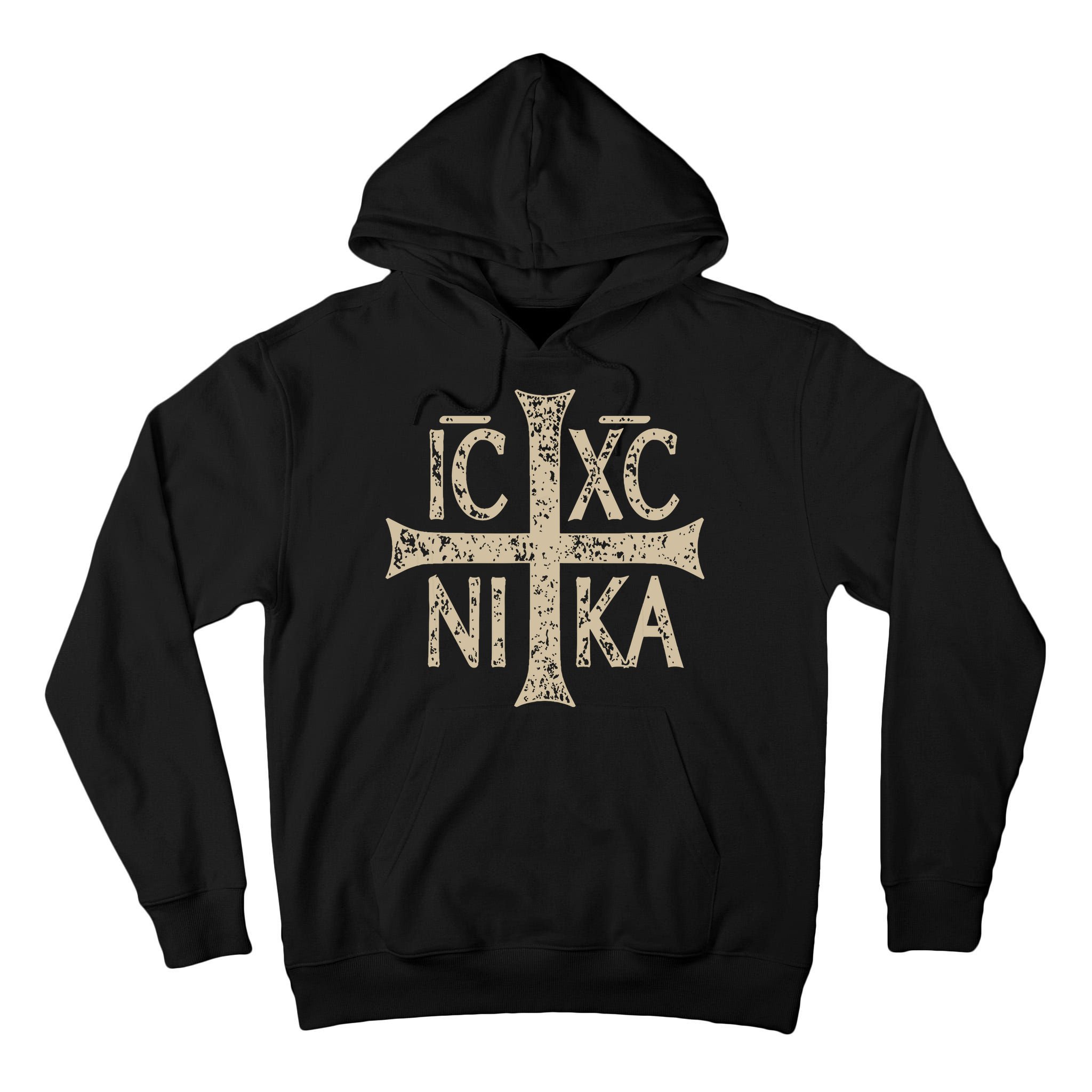Ic Xc Nika Cross Christogram Orthodox Christian Tall Hoodie