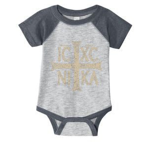 Ic Xc Nika Cross Christogram Orthodox Christian Infant Baby Jersey Bodysuit