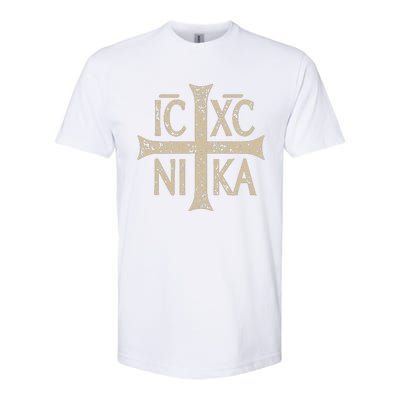 Ic Xc Nika Cross Christogram Orthodox Christian Softstyle® CVC T-Shirt