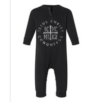 Ic Xc Nika Cross Christogram Orthodox Christian Infant Fleece One Piece