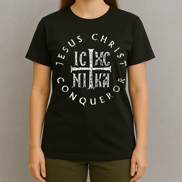 Ic Xc Nika Cross Christogram Orthodox Christian T-Shirt