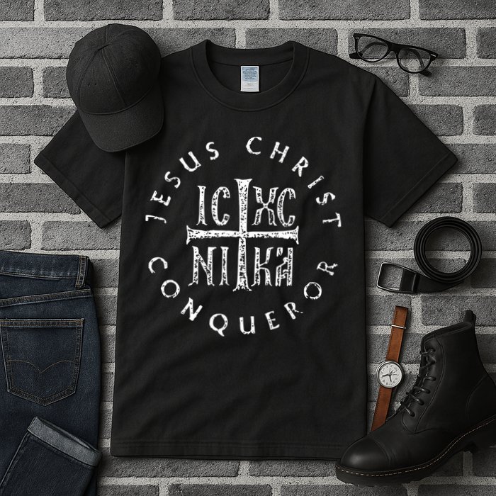 Ic Xc Nika Cross Christogram Orthodox Christian Tall T-Shirt