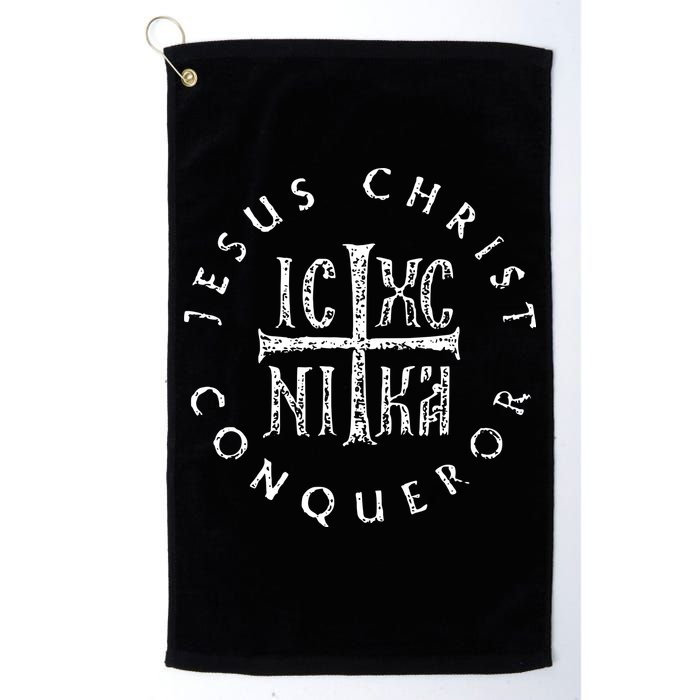 Ic Xc Nika Cross Christogram Orthodox Christian Golf Towel