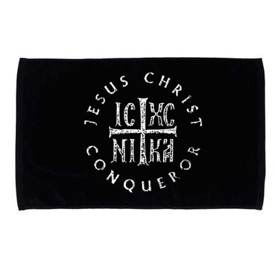 Ic Xc Nika Cross Christogram Orthodox Christian Microfiber Hand Towel