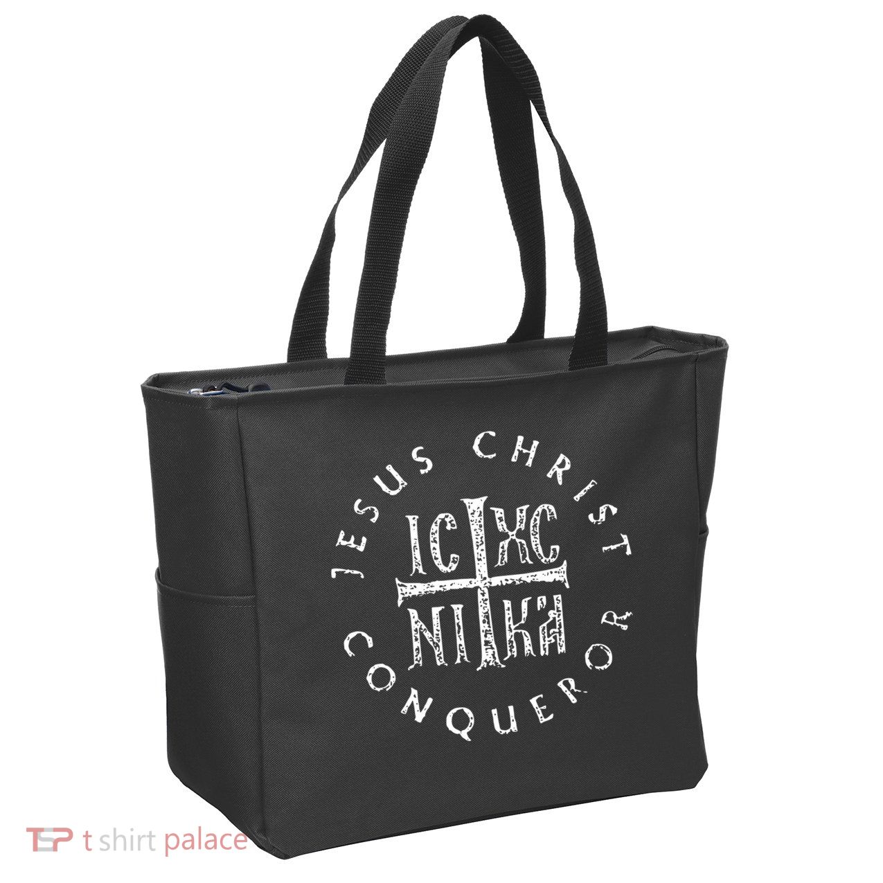 Ic Xc Nika Cross Christogram Orthodox Christian Zip Tote Bag
