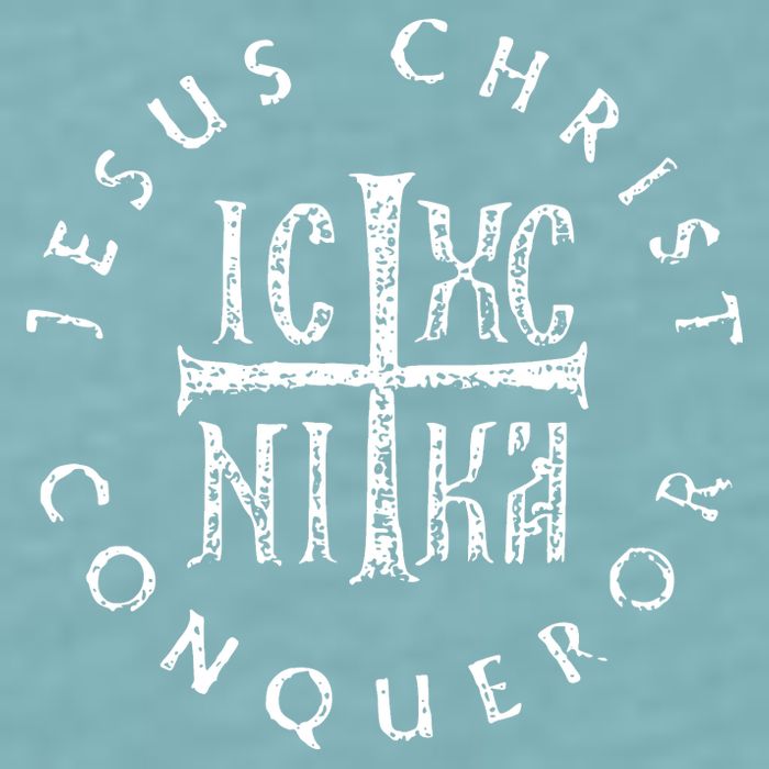 Ic Xc Nika Cross Christogram Orthodox Christian Sueded Cloud Jersey T-Shirt