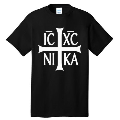 Ic Xc Nika Cross Eastern Christian Greek Tall T-Shirt