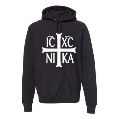 Ic Xc Nika Cross Eastern Christian Greek Premium Hoodie