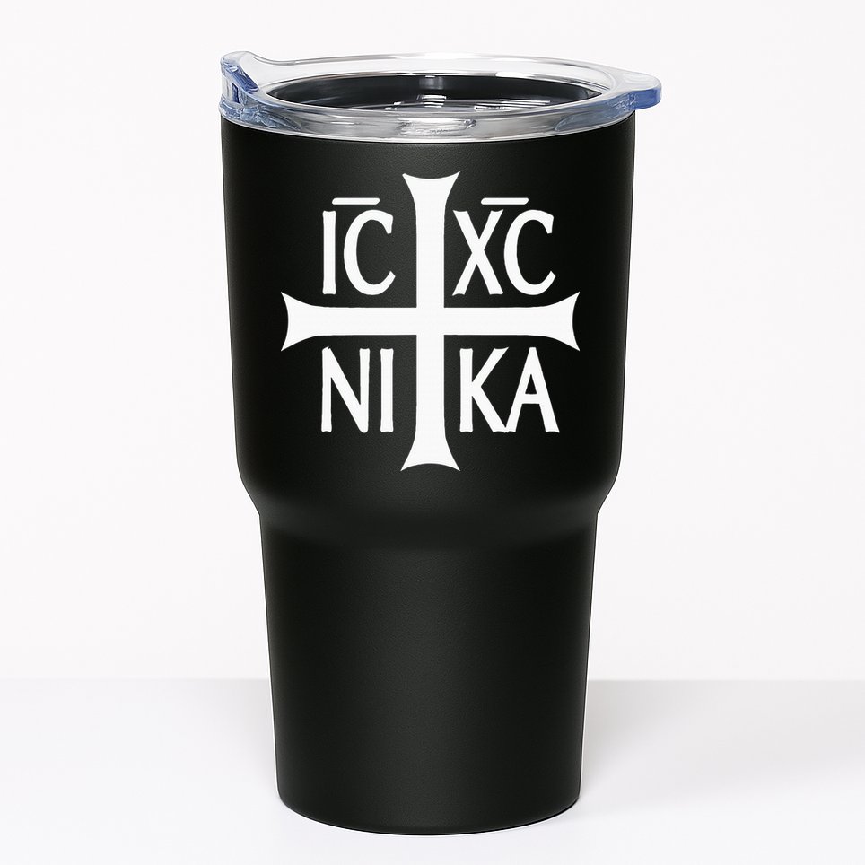 Ic Xc Nika Cross Eastern Christian Greek Tumbler