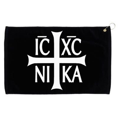 Ic Xc Nika Cross Eastern Christian Greek Grommeted Golf Towel