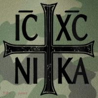 IC XC NIKA Cross Orthodox Eastern Christianity Christogram Legacy Tie Dye Trucker Hat
