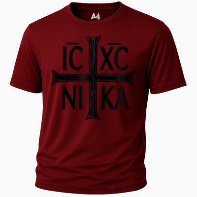 IC XC NIKA Cross Orthodox Eastern Christianity Christogram Performance Shirt