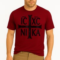 IC XC NIKA Cross Orthodox Eastern Christianity Christogram Cooling Performance Crew T-Shirt