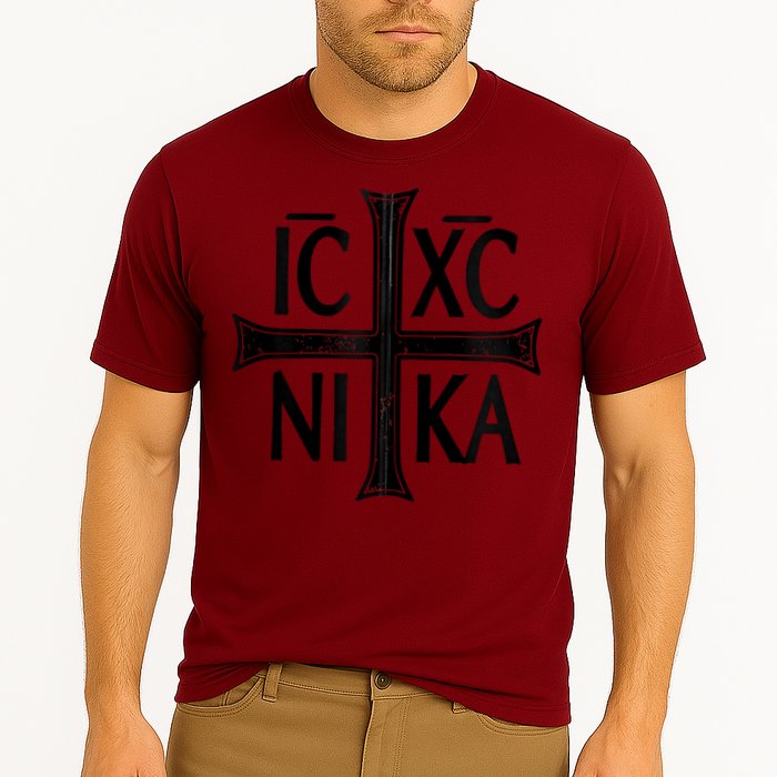 IC XC NIKA Cross Orthodox Eastern Christianity Christogram Cooling Performance Crew T-Shirt