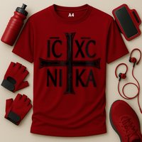 IC XC NIKA Cross Orthodox Eastern Christianity Christogram Cooling Performance Crew T-Shirt