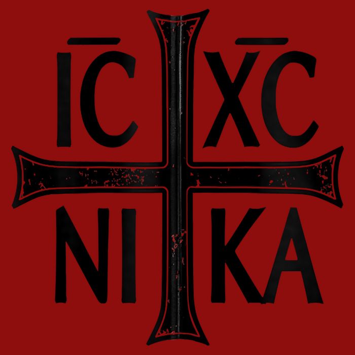 IC XC NIKA Cross Orthodox Eastern Christianity Christogram Cooling Performance Crew T-Shirt