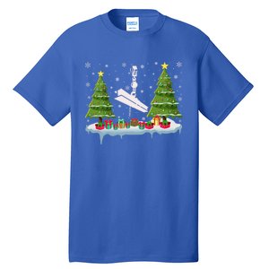 Ironworker Xmas Tree Lighting Ugly Christmas Gift Tall T-Shirt