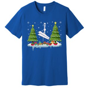 Ironworker Xmas Tree Lighting Ugly Christmas Gift Premium T-Shirt