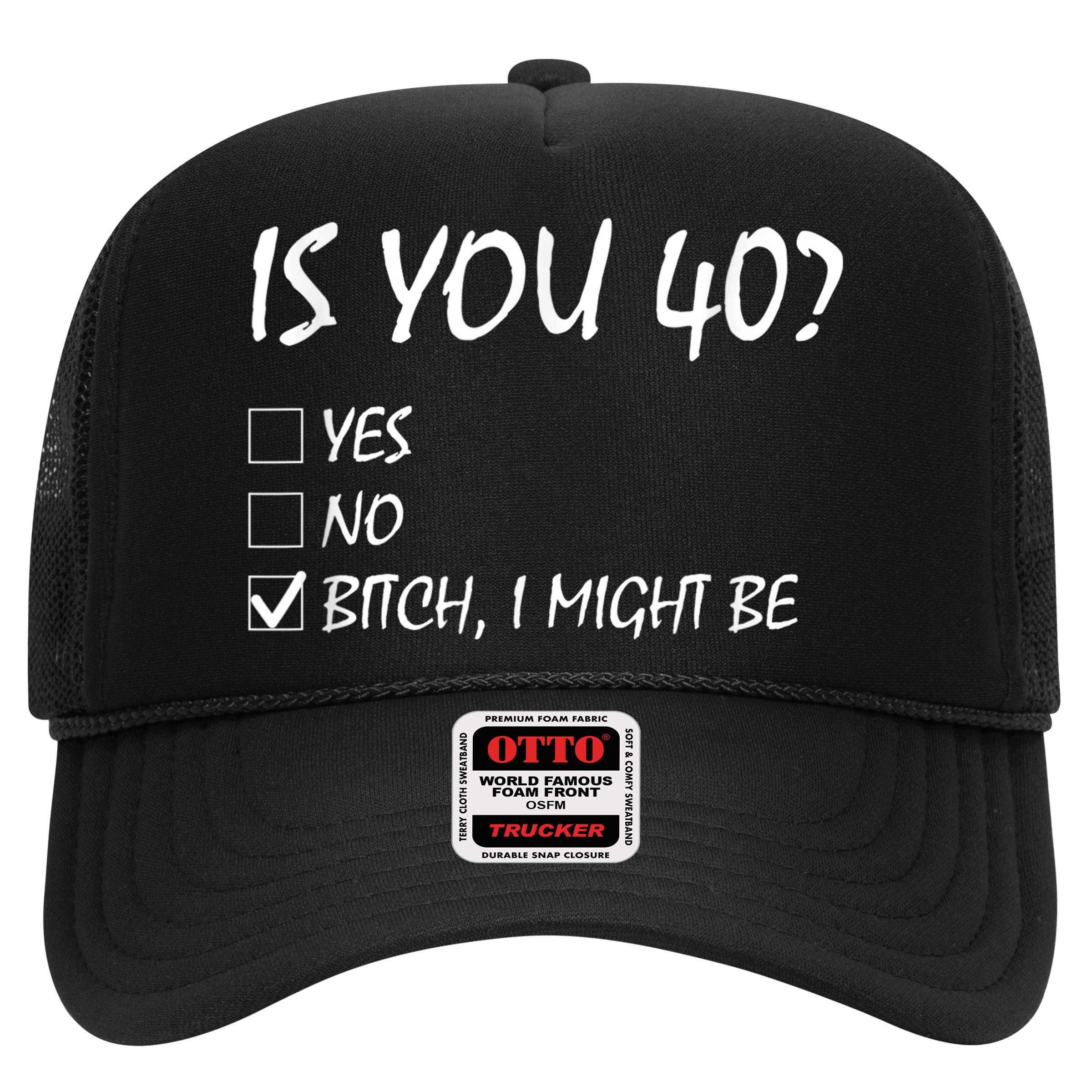 Is You 40? funny 40th Birthday, 40 Year Old, Birthday Party Hat